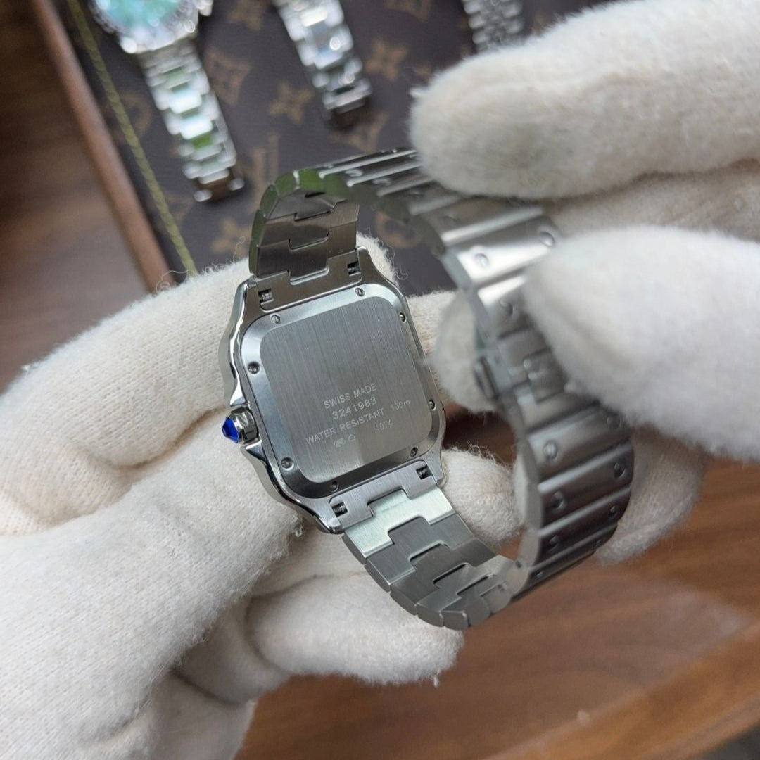 Santos Steel – Black Dial