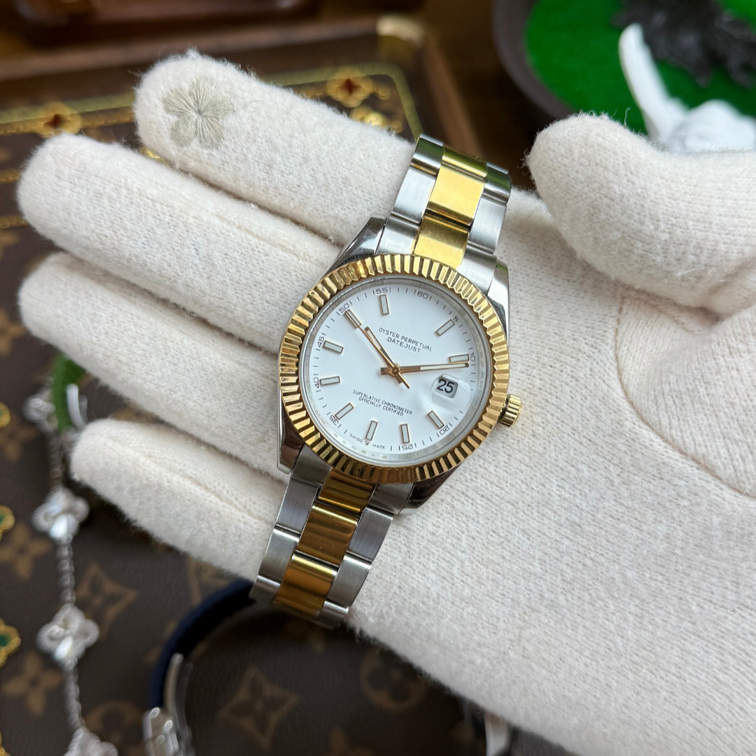 DATEJUST | WHITE & GOLD