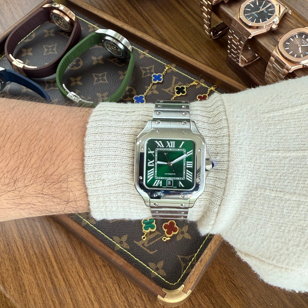 Santos Steel – Green Dial