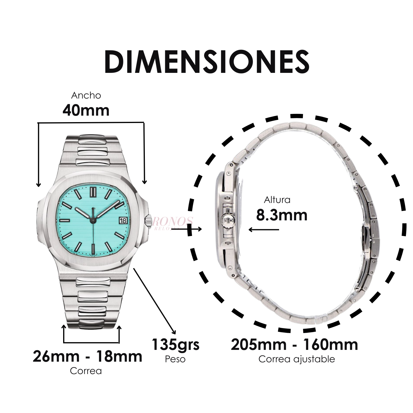 Nautilus Steel – Tiffany Dial