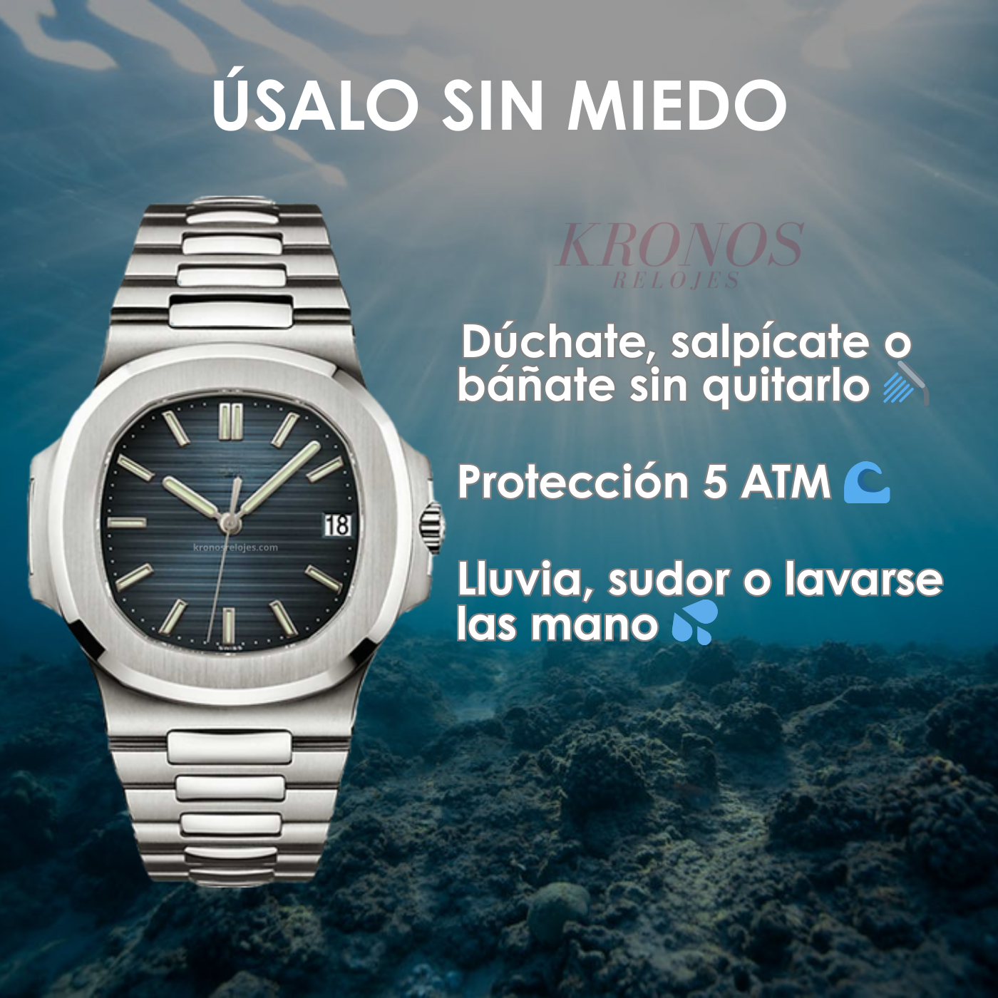 Nautilus Steel – Blue Dial