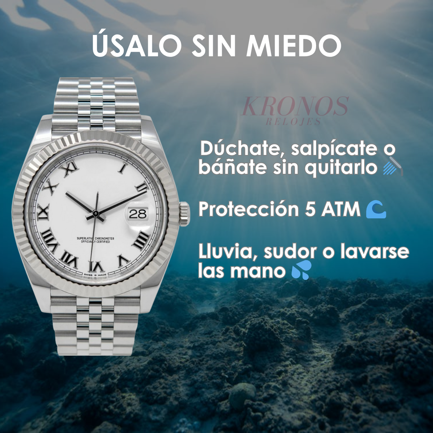 Datejust Oystersteel - White Roman Dial Jubilee