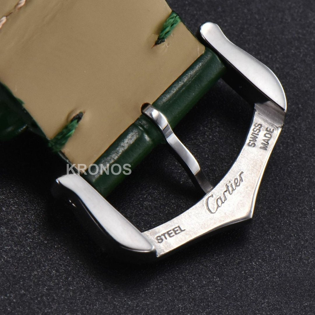 Tank Must Large 33.7×25.5mm Diamond Green Dial Green Quartz - Authentic Movement