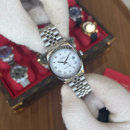 Datejust Oystersteel - White Roman Dial Jubilee Type Rolex