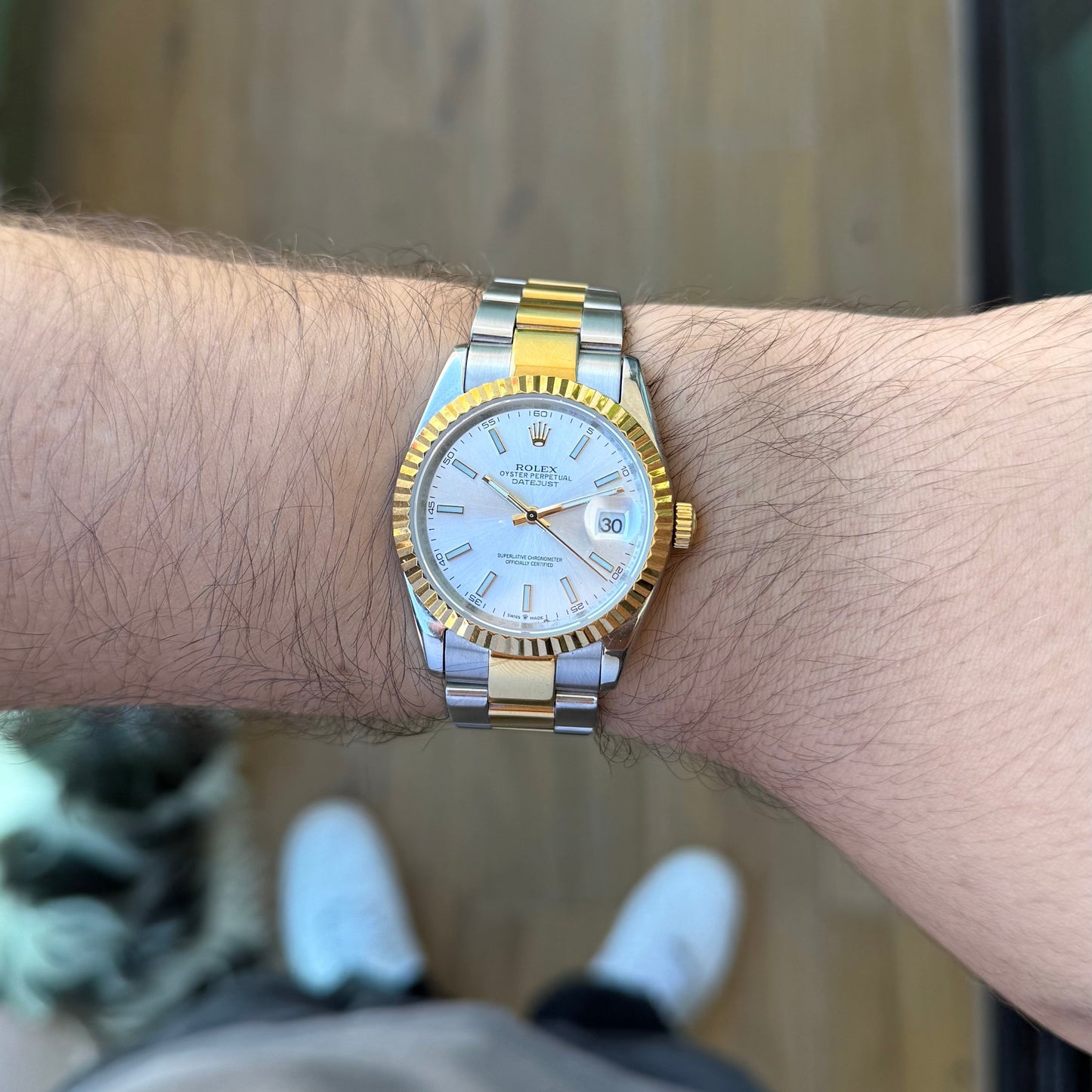 Datejust Rolesor - White Dial Oyster Rolex Type