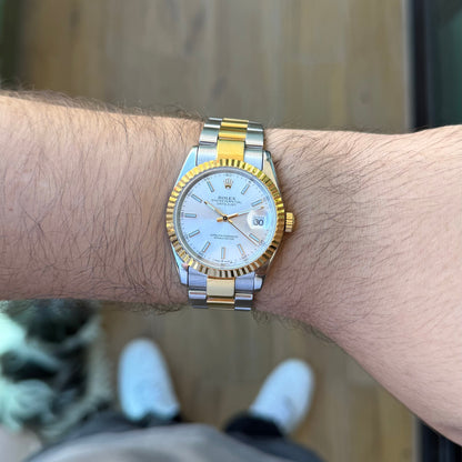 Datejust Rolesor - White Dial Oyster Rolex Type