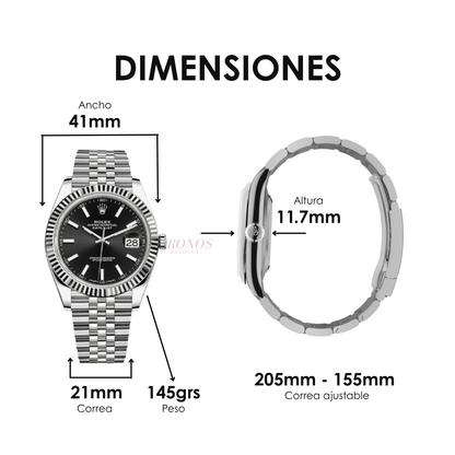 Datejust Oystersteel - Black Dial Jubilee Type Rolex