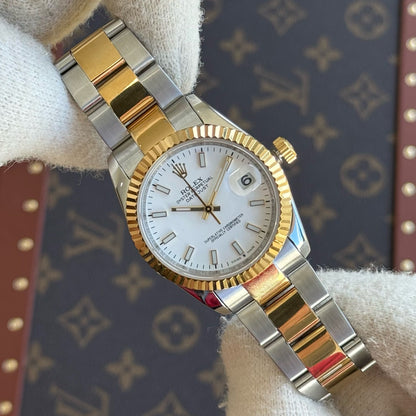 Datejust Rolesor - White Dial Oyster