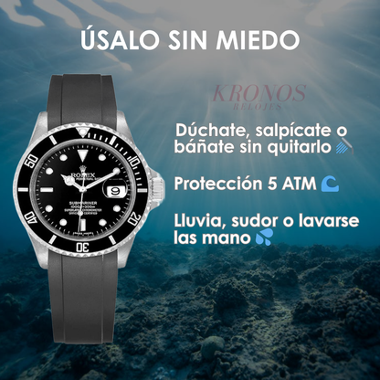 Submariner – Black Dial Black Bezel Oysterflex Date Type Rolex