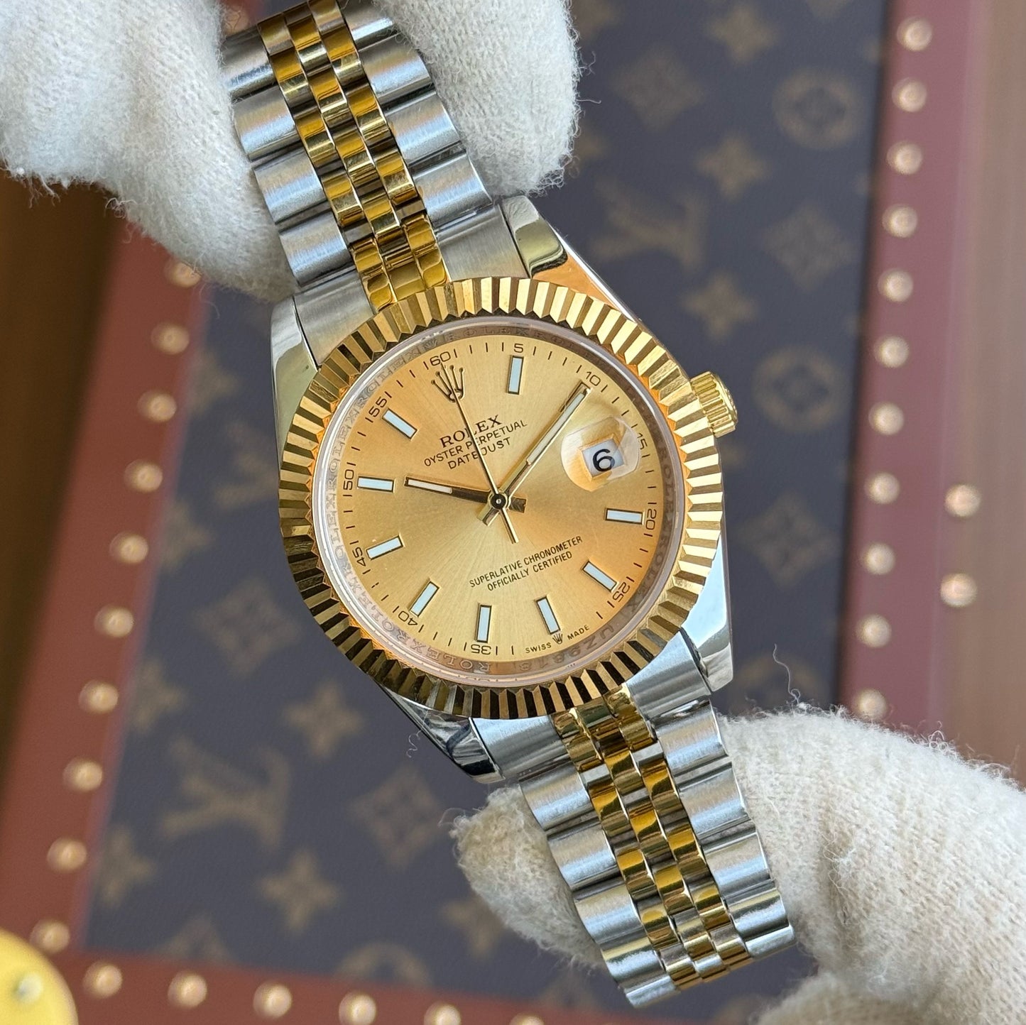 Datejust Rolesor - Champagne Dial Jubilee
