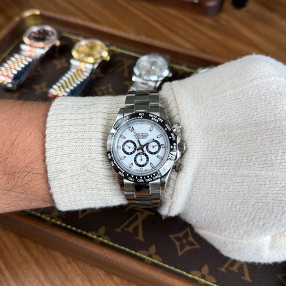 Daytona "Panda" Oystersteel – White Dial Oyster