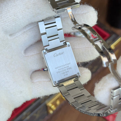 Tank Steel – White Dial Cartier Type