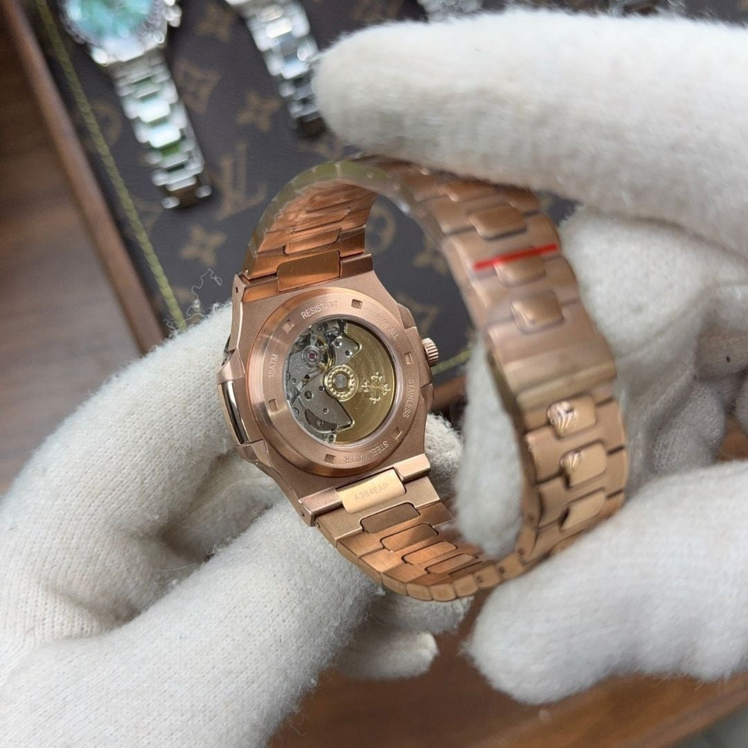 Nautilus Rose Gold – Chocolate Dial