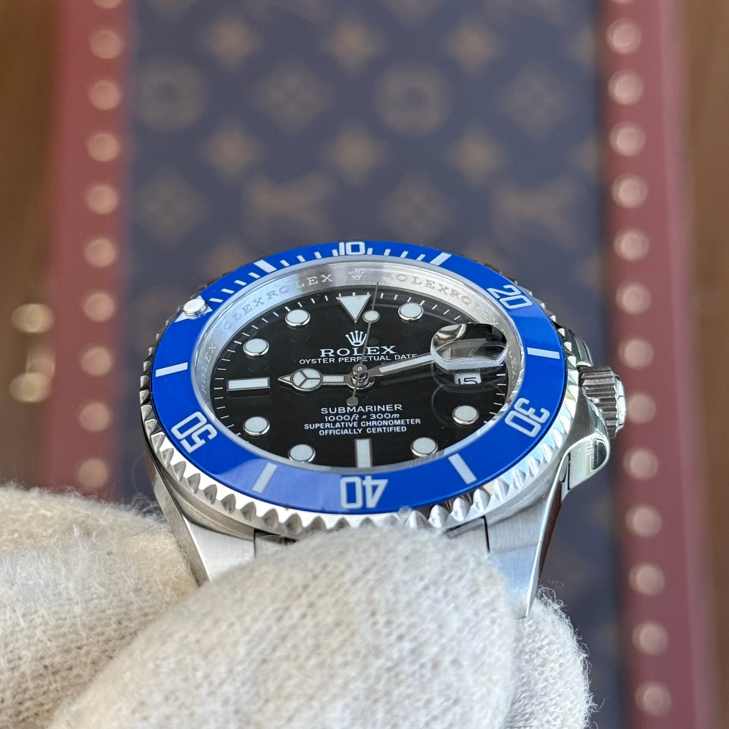 Submariner "Cookie Monster" Oystersteel – Black Dial Blue Bezel Oyster Date
