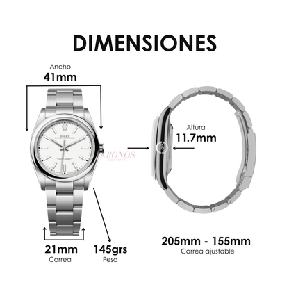 Oyster Perpetual Oystersteel - White Dial Oyster Type Rolex