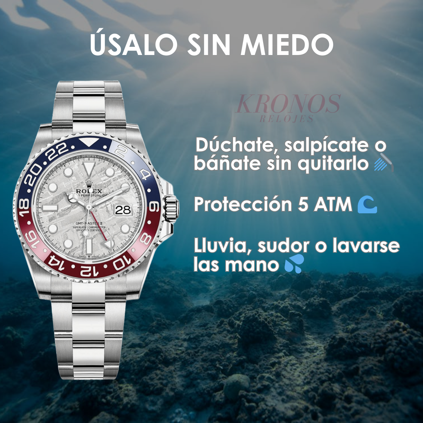 GMT-Master II "Superman" Oystersteel -  Meteorite Dial Blue & Red Bezel Oyster