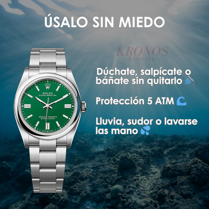 Oyster Perpetual Oystersteel - Green Dial Oyster