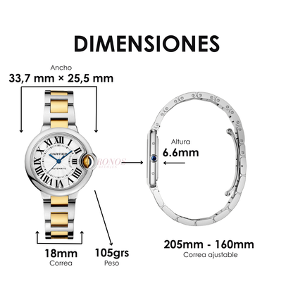 Ballon Bleu Two-Tone – White Dial Type Cartier