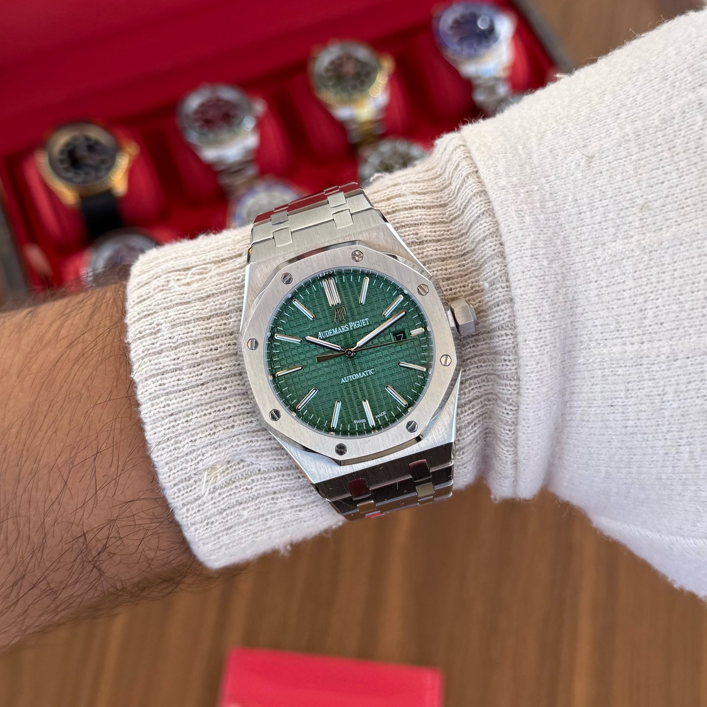 Royal Oak Steel – Green Dial Tipo AP
