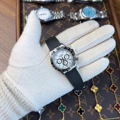 Daytona Oystersteel – White Dial Oysterflex