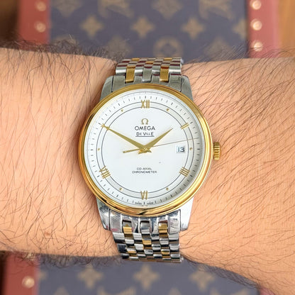 De Ville Prestige Two-Tone - White Dial