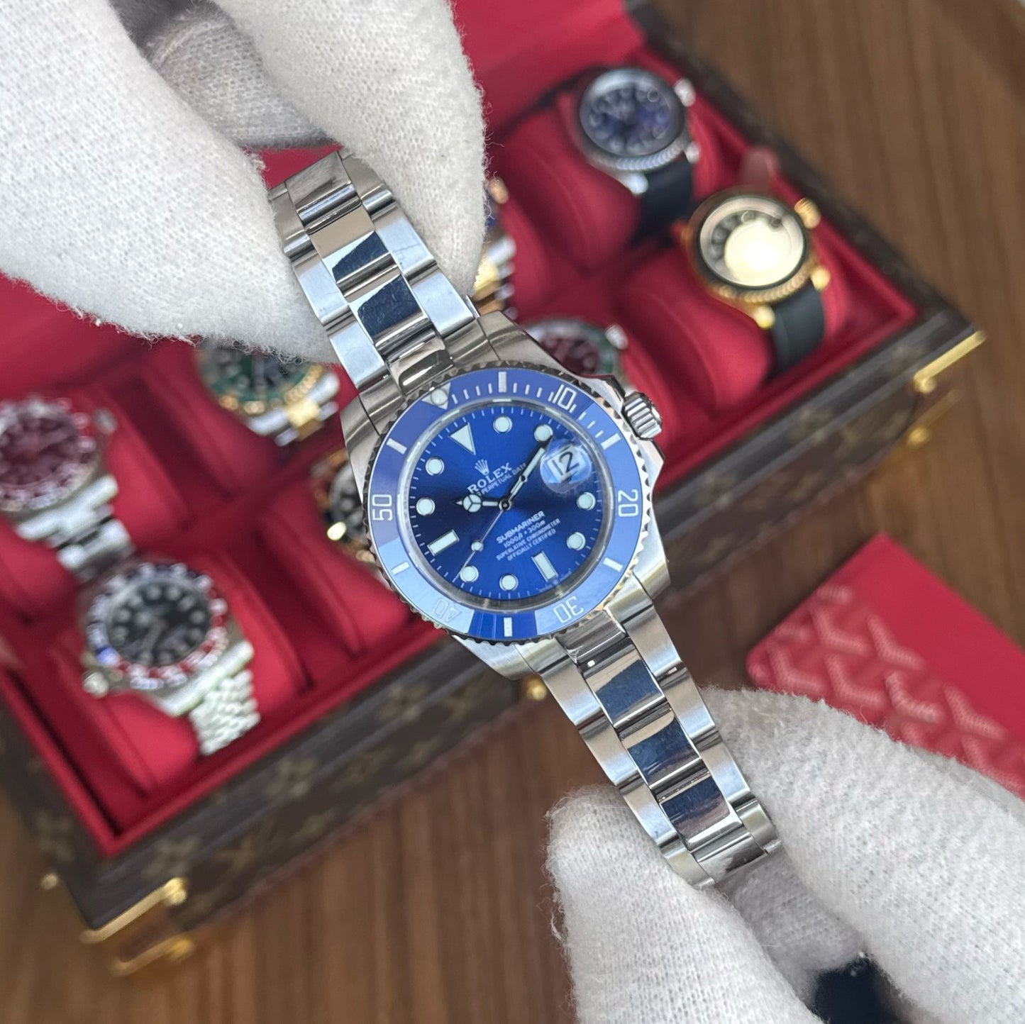 Submariner "Smurf" Oystersteel – Blue Dial Blue Bezel Oyster Date Type Rolex