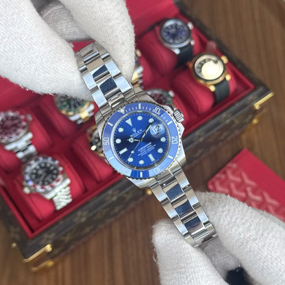 Submariner "Smurf" Oystersteel – Blue Dial Blue Bezel Oyster Date Type Rolex