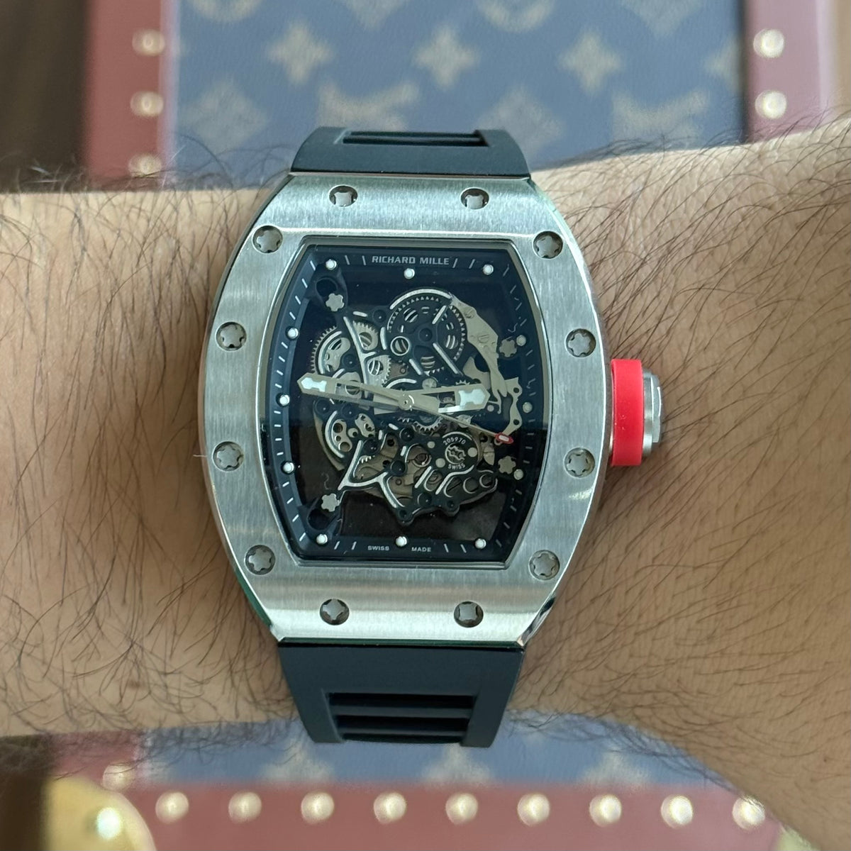 Rm035 Real Skeleton Dial Black