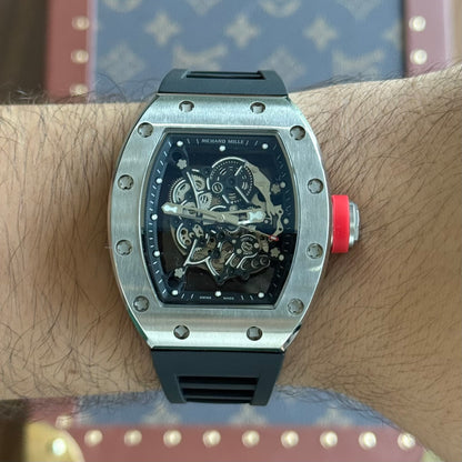 Rm035 Real Skeleton Dial Black