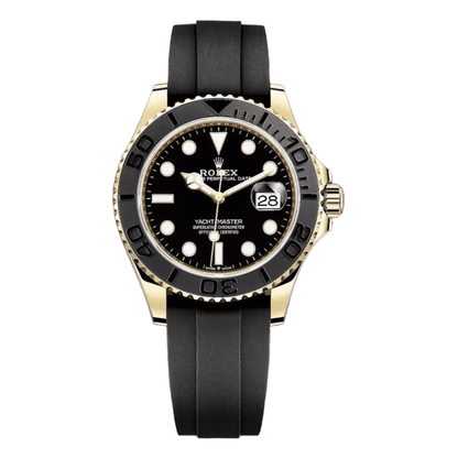 Yacht-Master Yellow Gold – Black Dial Oysterflex Tipo Rolex