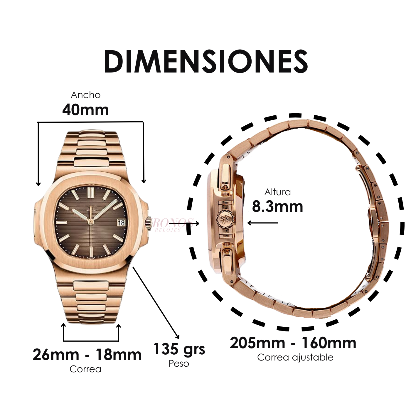 KRONAUTILUS | ROSE GOLD