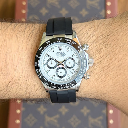 Daytona Oystersteel – White Dial Oysterflex