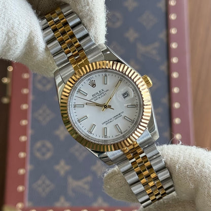 Datejust Rolesor - White Dial Jubilee