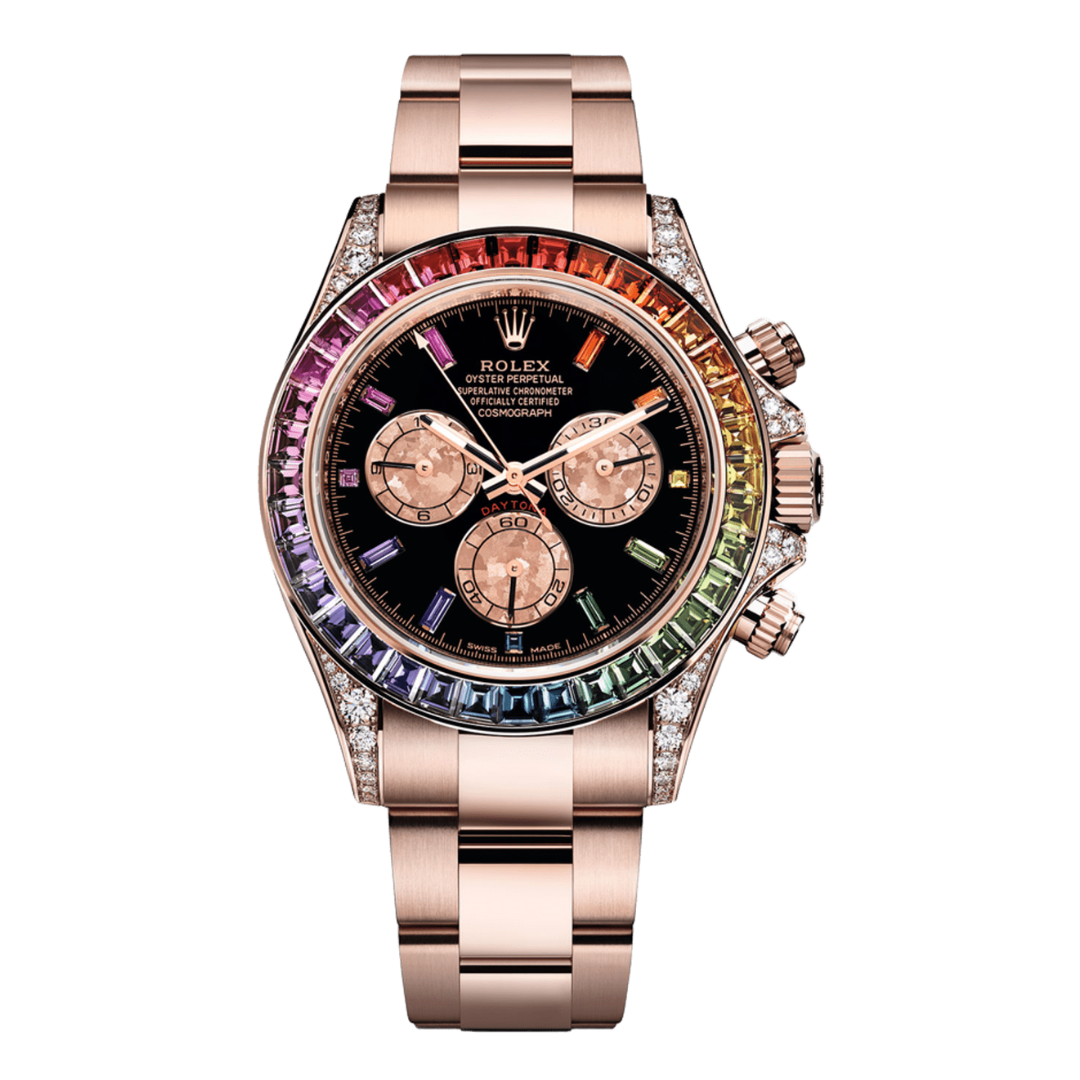Daytona "Rainbow" Special Edition Yellow Gold – Black Dial Oyster Rolex Type
