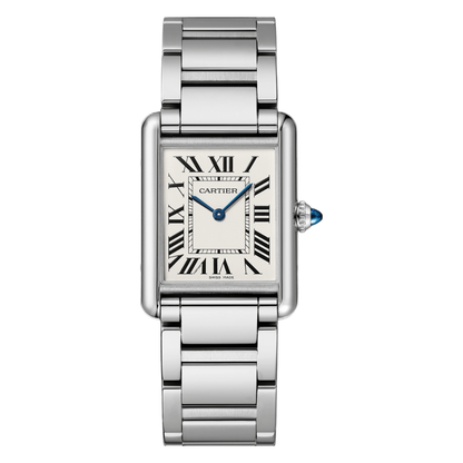 Tank Steel – White Dial Cartier Type
