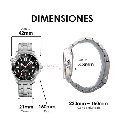 Seamaster Diver 300M Steel – Black Dial Omega Type