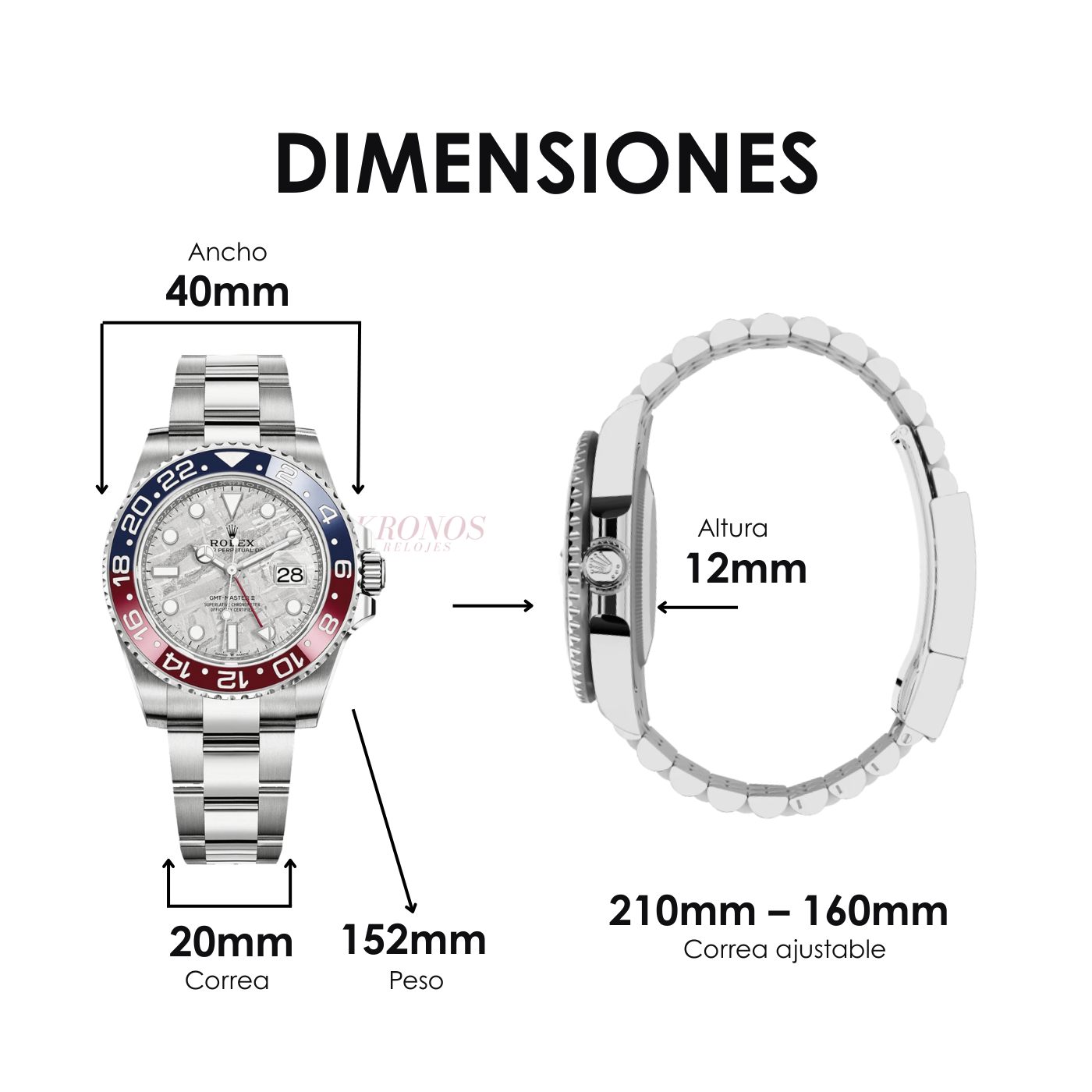GMT-Master II "Superman" Oystersteel -  Meteorite Dial Blue & Red Bezel Oyster