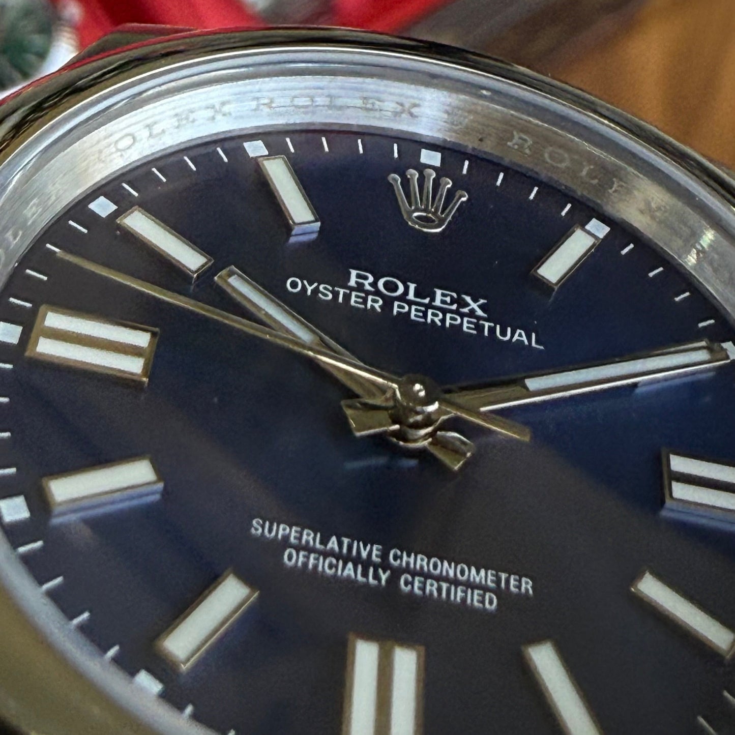 Oyster Perpetual Oystersteel - Blue Dial Oyster Type Rolex