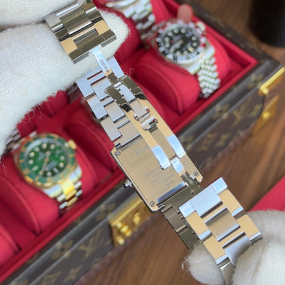 Tank Steel – White Dial Cartier Type