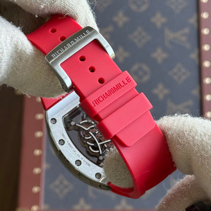 Rm035 Real Skeleton Dial Red
