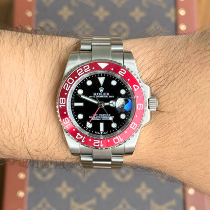 GMT-Master II Oystersteel – Black Dial Cherry Bezel Oyster Date