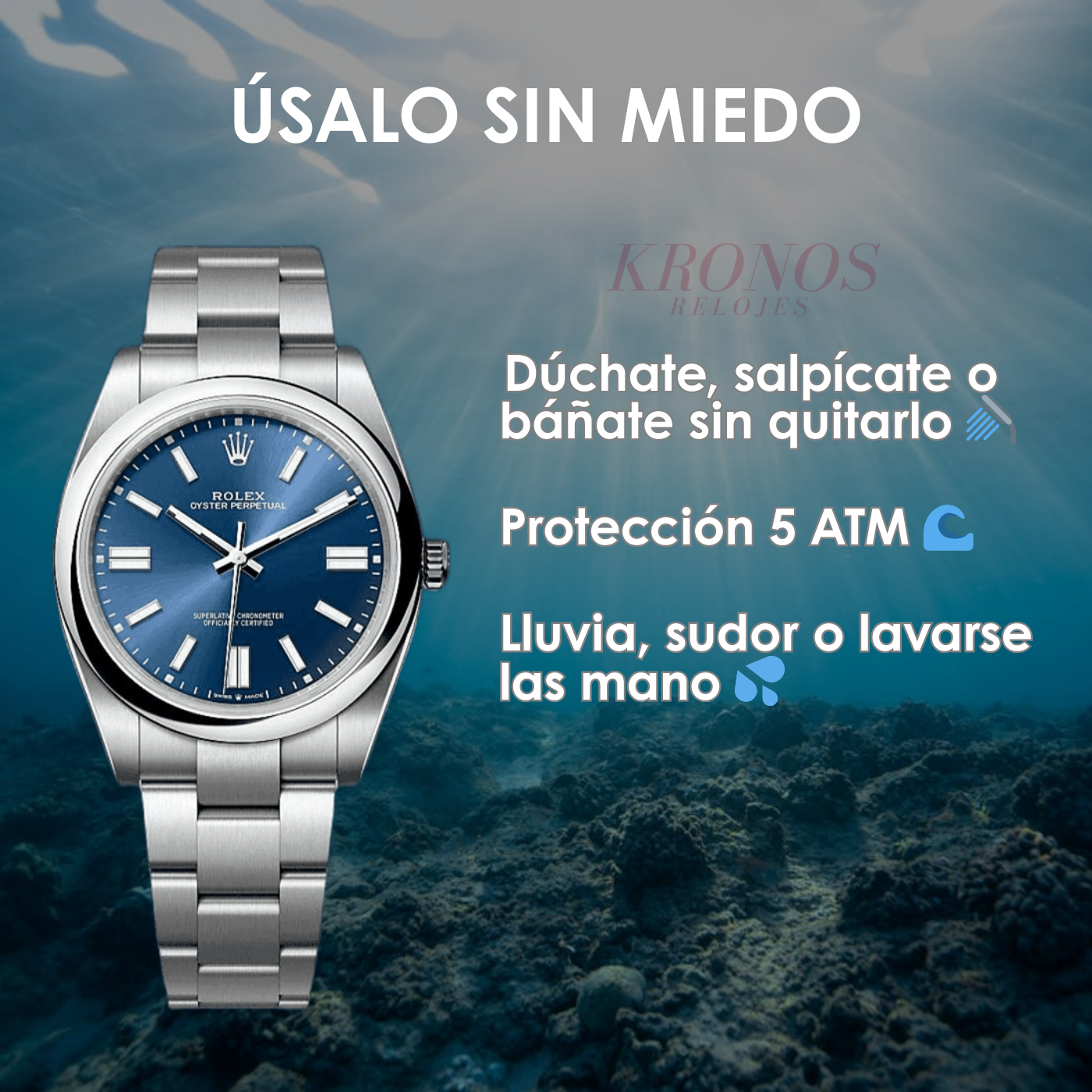 Oyster Perpetual Oystersteel - Blue Dial Oyster Type Rolex