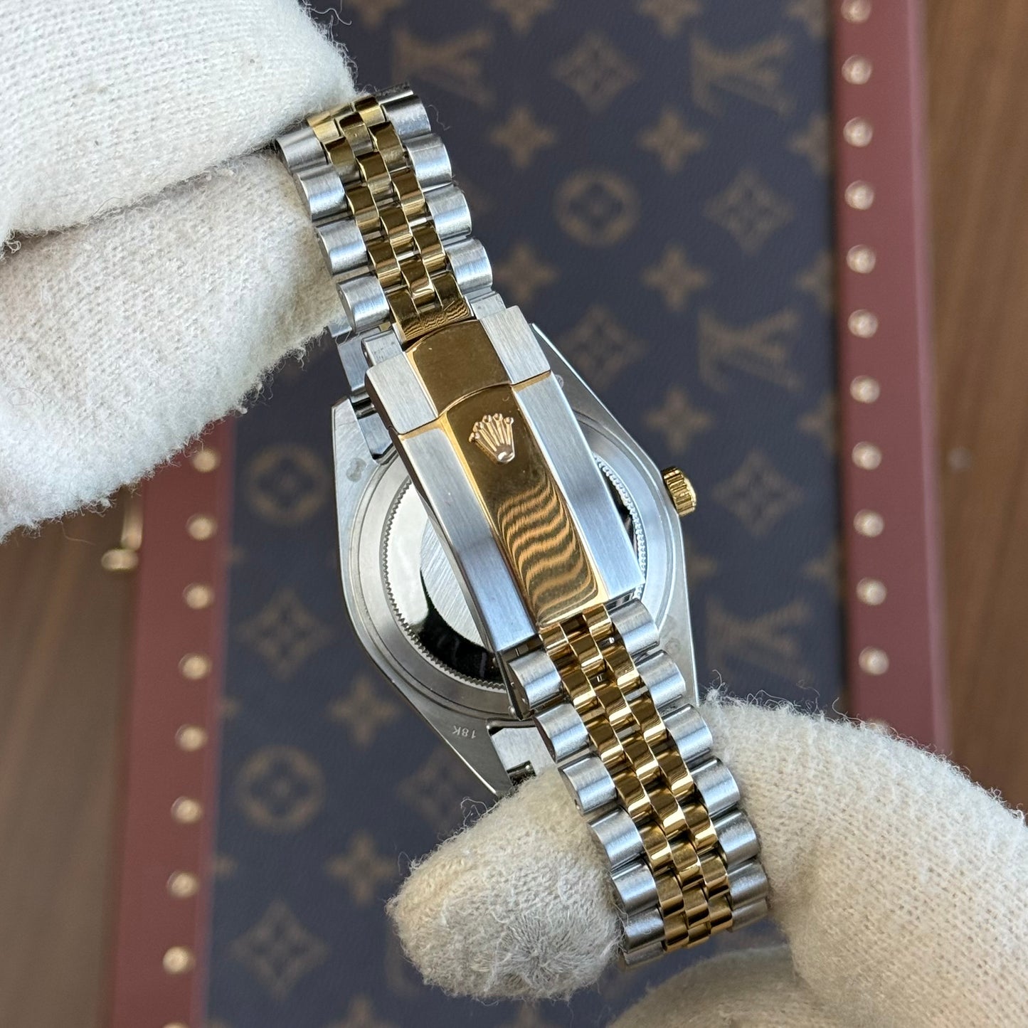 Datejust Rolesor - Black Dial Jubilee Diamonts