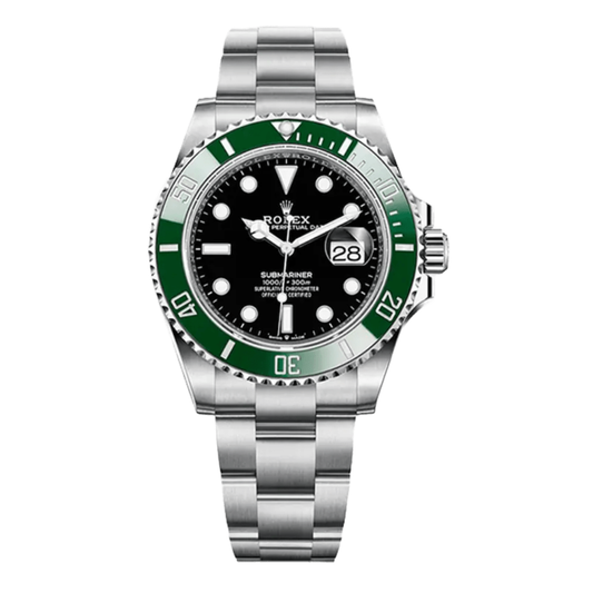 Submariner "Starbucks" Oystersteel – Black Dial Green Bezel Oyster Date Type Rolex