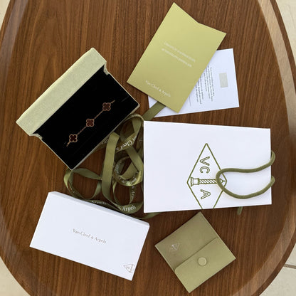 VC Red Steel Bracelet with 18K Gold Plating