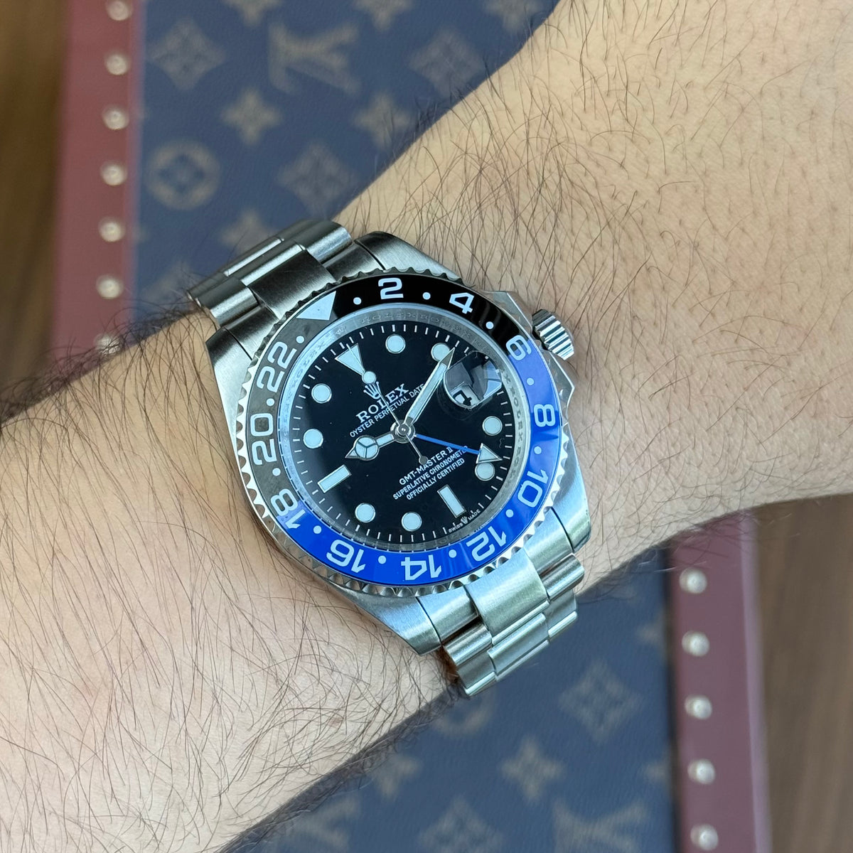GMT-Master II "Batman" Oystersteel -  Black Dial Black & Blue Bezel Oyster