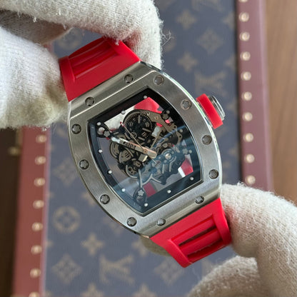 Rm035 Real Skeleton Dial Red