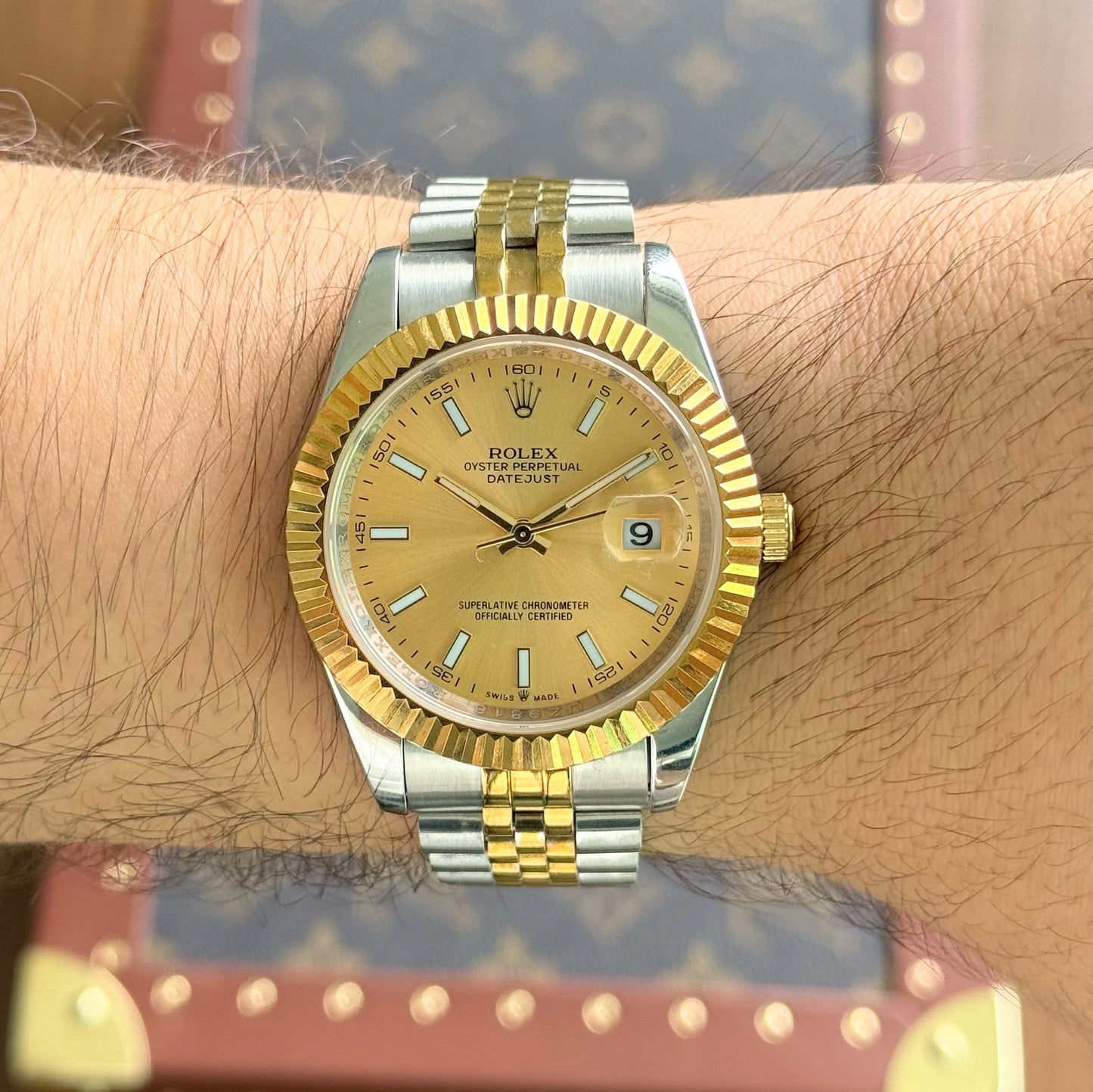 Datejust Rolesor - Champagne Dial Jubilee