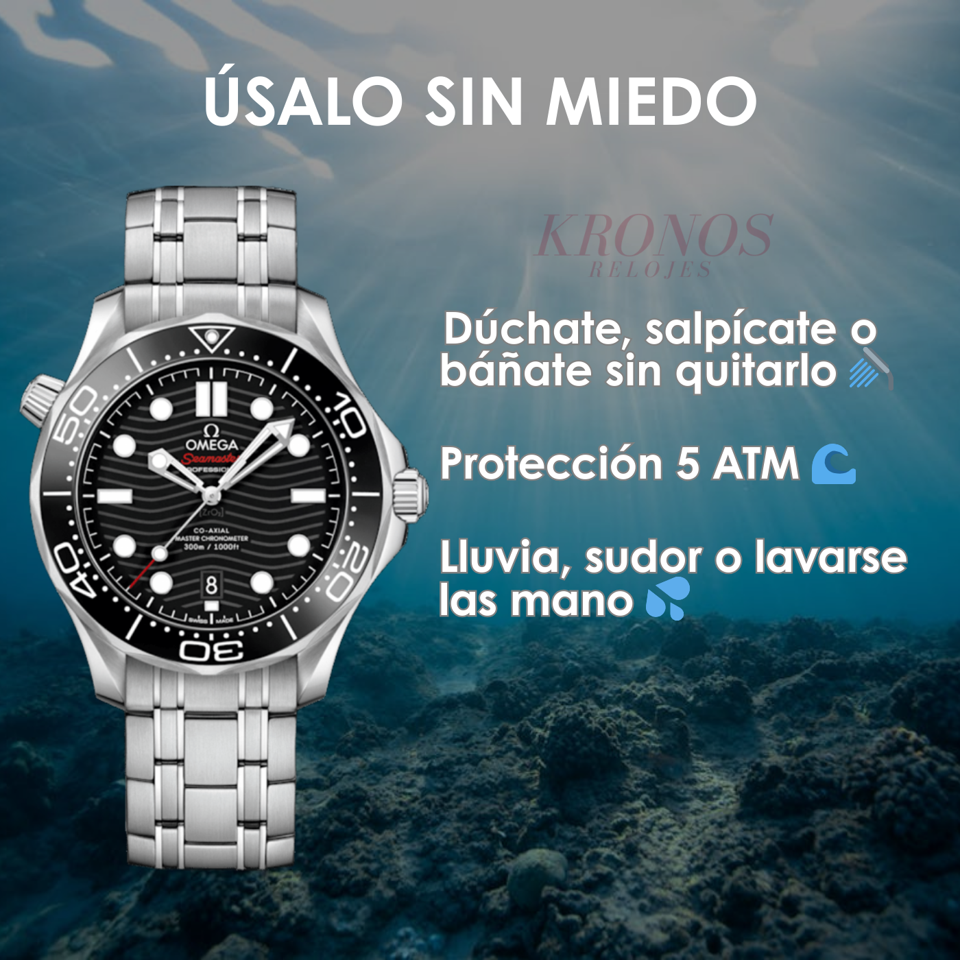 Seamaster Diver 300M Steel – Black Dial Omega Type