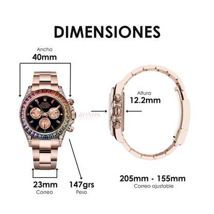 Daytona "Rainbow" Special Edition Yellow Gold – Black Dial Oyster Rolex Type